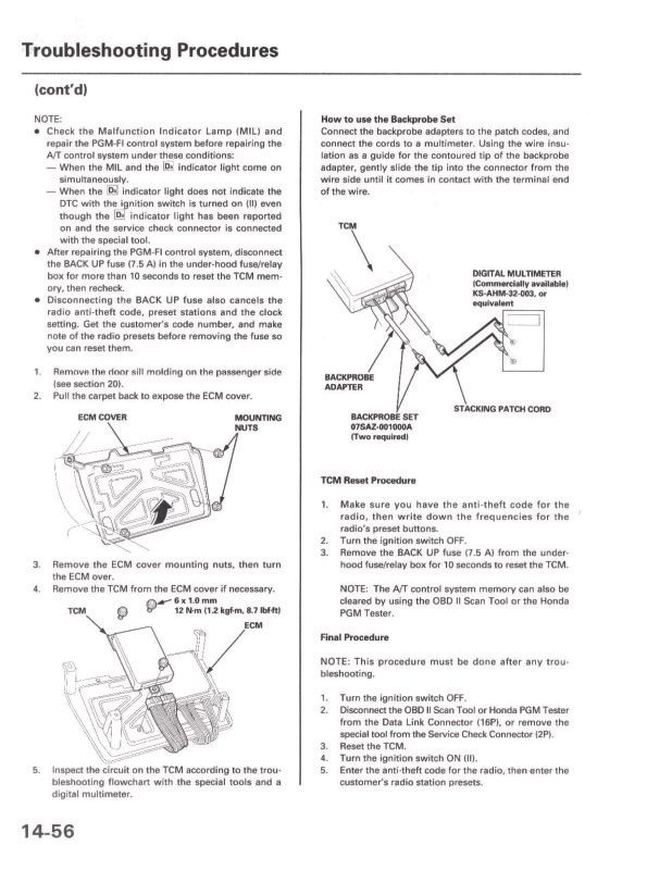 2001 Honda prelude transmission recall