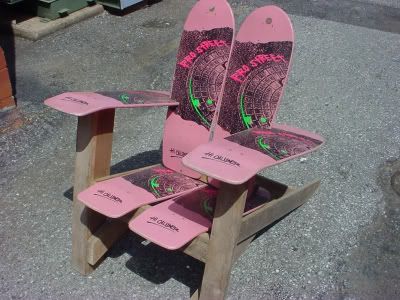 Adirondack Chairs on Skateboard Furniture Is More Comfy Hutch Deck Chair
