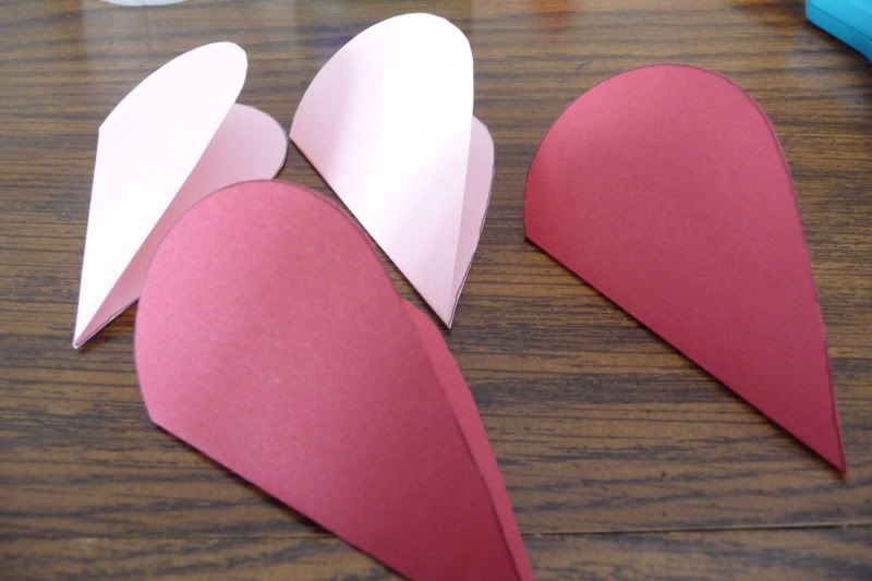 3-D hearts step 2