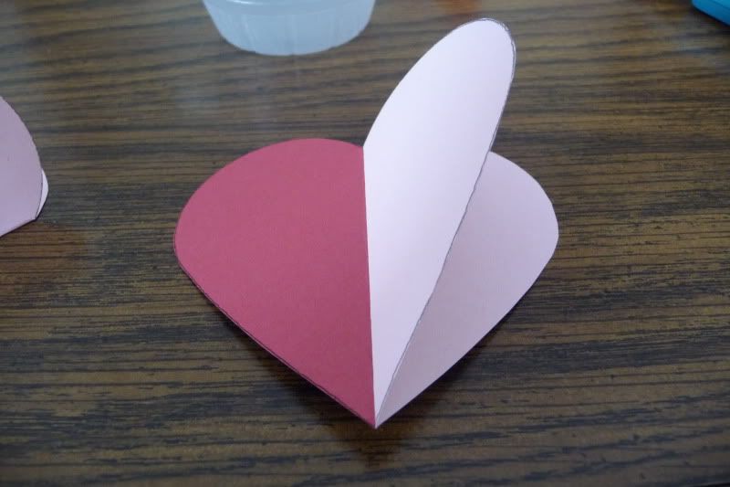 3-D hearts step 4