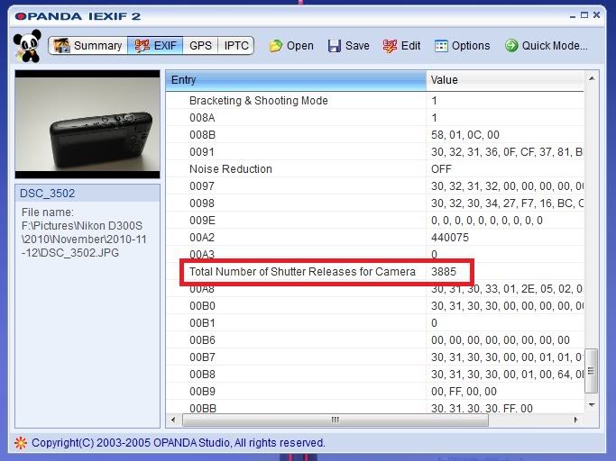 Usia Kamera dan Shutter Count