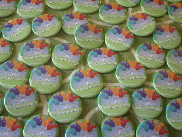  I asked for some I'm Celebrating buttons to go into our Welcome Bags
