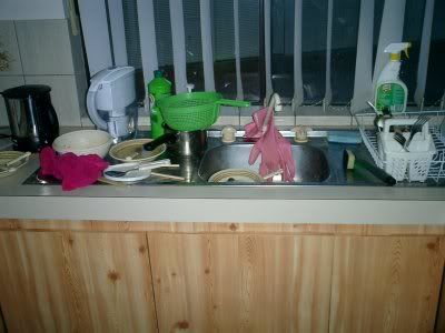 Check out the dish rack on the right... when its empty, not good :P