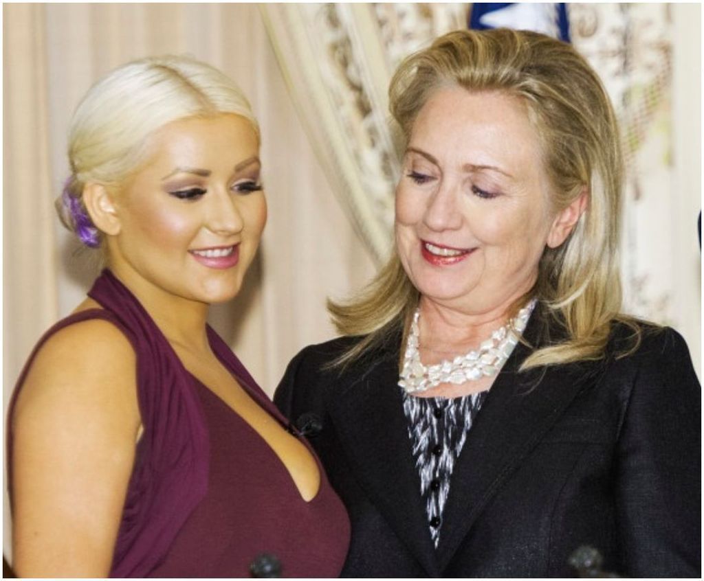  photo Hillary checking out womans breast_zpsbsgrik2o.jpg
