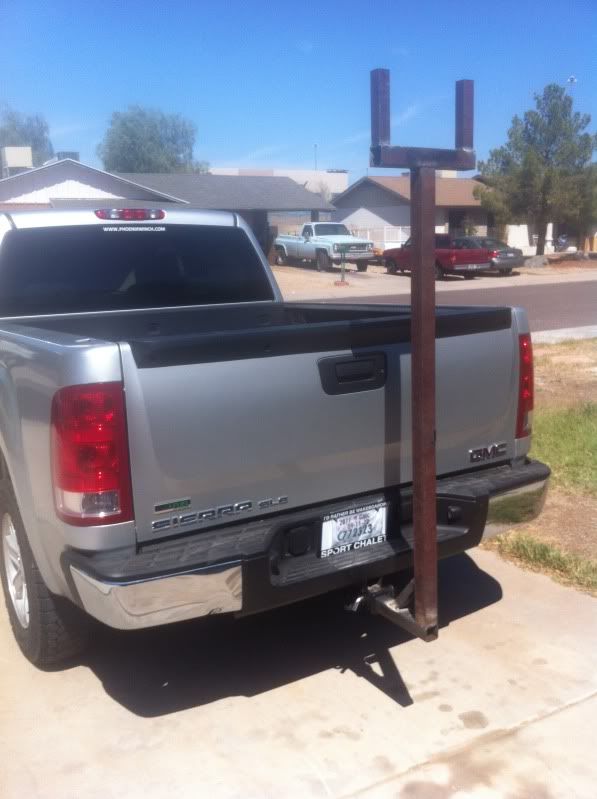 DIY pickup truck hitch ladder rack DIY Go Karts