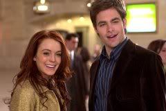 Lindsay Lohan and Chris Pine in JUST MY LUCK