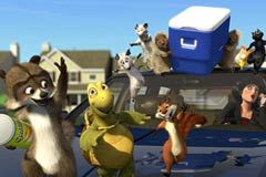 RJ (left) and the animals raiding a truck