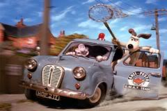 Wallace & Gromit out on a bunny hunt