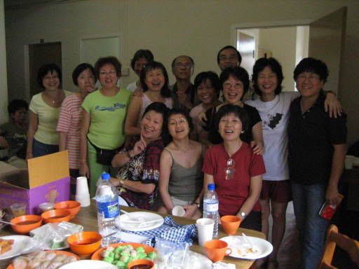 Part of the group at Stella Maris apartment