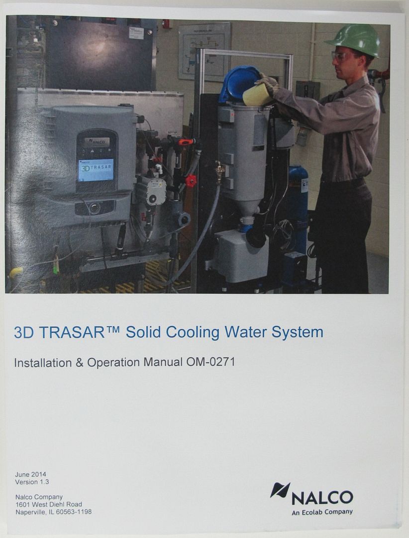 NEW Ecolab Nalco 3D TRASAR Solid Cooling Water COMPLETE System Panel
