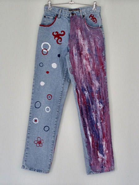 hand painted jeans for sale