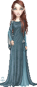 I have made her as the prize for a quiz at the Pixel Post Radio, and I quite like the effect on her dress!