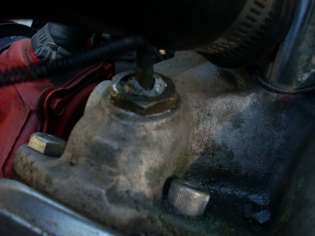 broke water temp gauge sender on manifold...help!