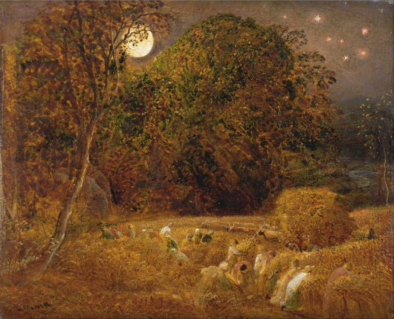 Harvest Moon by Samuel Palmer 1833