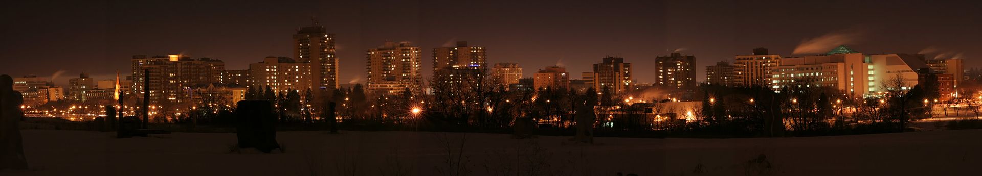 Saskatoon Night Panorama 1