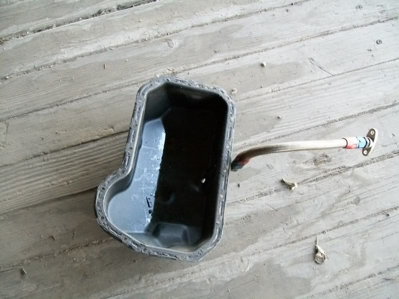 FS 4cyl oil pan, oil return line, t3 drain flange VW Vortex