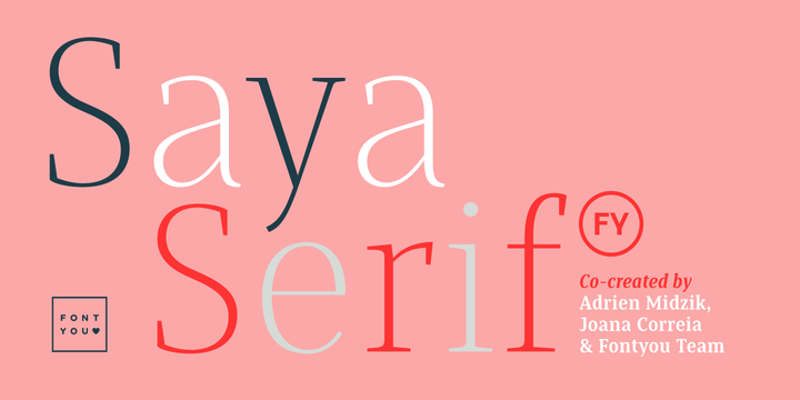 Saya Serif FY Font Family - OTF - Value $282 Saya Serif FY Font Family - OTF - Value $282