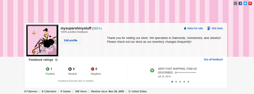 Sweet Pink Glamour Boutique New Billboard Ebay Store Front Header Package Ebay Free Ebay Billboard Template