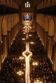 Darkness to Light Advent Procession, Salisbury Cathedral (UK)