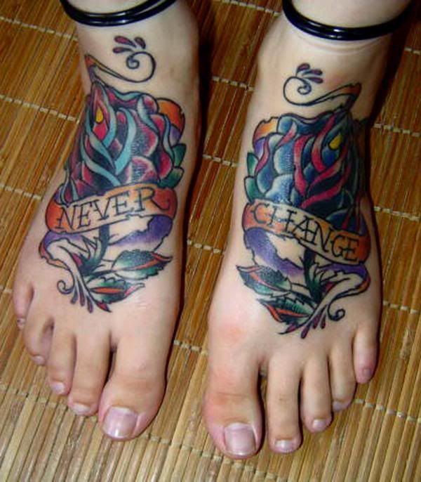 Label: tattoo in foot, twin tattoo, twin tattoo in foot