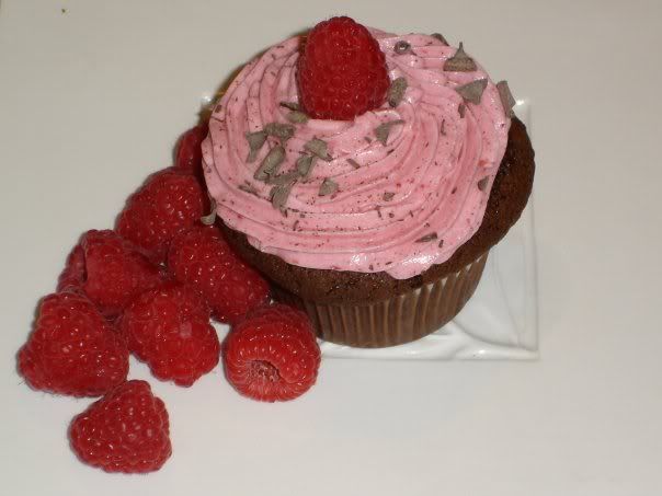 Two Chocolate Raspberry Cupcakes 2