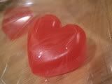 Simple Soaps: WAHM samples citrus scented pink HEARTS set of 10 priority shipping included