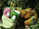 Kid's Learn to Knit Kit with FairTradeFamily Handpainted Wool