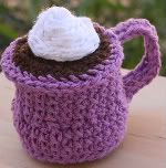 Cotton Play Food: Espresso Con Panna (or Hot Cocoa with Whipped Cream) in Bright Purple
