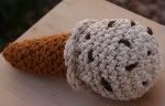 Cotton Play Food: Chocolate Chip Ice Cream Cone