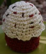 Cupcake with Swappable Frosting in Red Velvet Colorway