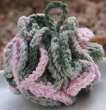 Cotton Bath Shower Puff :) Perfect for Holiday Gifting in Pink Camo Colorway