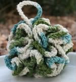Cotton Bath Shower Puff :) Perfect for Holiday Gifting in Snowy Meadow  Colorway