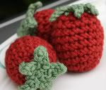 Cotton Play Food (Playfood) -- Strawberries (sold individually)