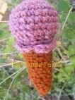 Strawberry Wool Ice Cream Cone (Toddler Sized)