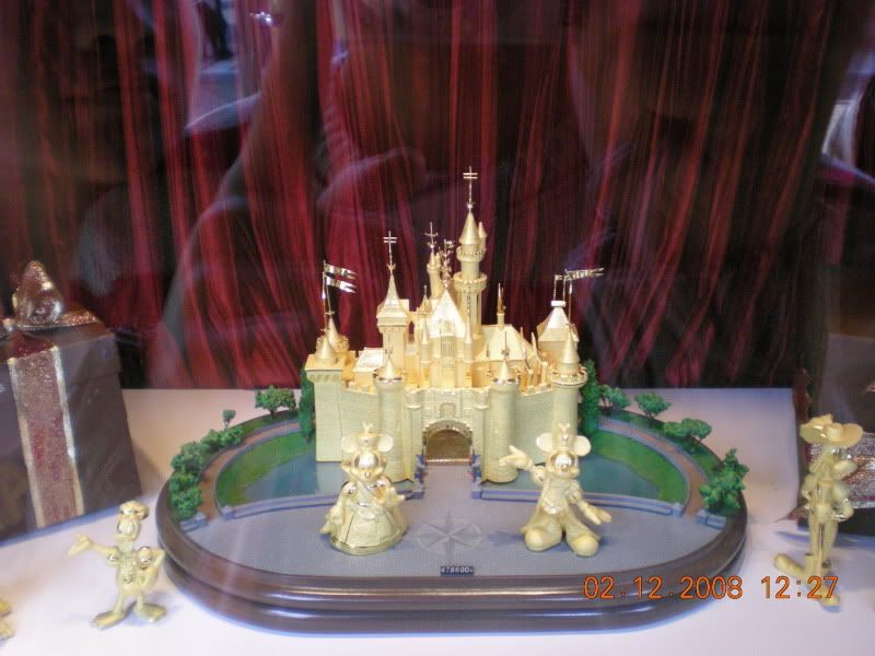 Disney castle in Gold