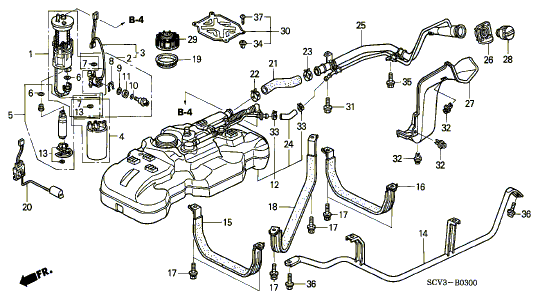 Honda odyssey fuel filter location #1