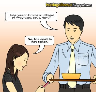 Singapore Web Comics by Daniel Wang - Lunch Time Story 2 - Expect The Unexpected