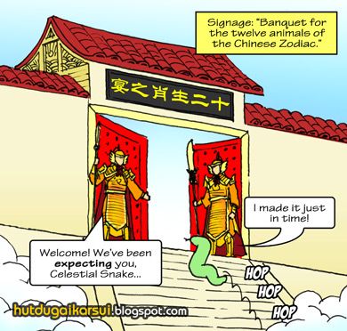 Singapore Comics - Singapore Web Comics by Daniel Wang - Happy Lunar New Year 2013 - Year of The Snake