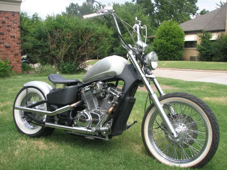 Extended cables for ape hangers honda shadow #3