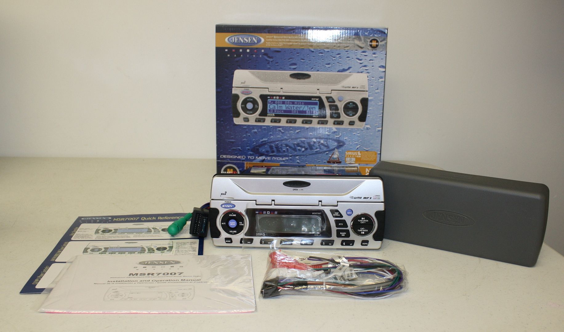 Jensen MSR7007 Marine Boat CD Player with Am FM WB Radio Stereo Sirius