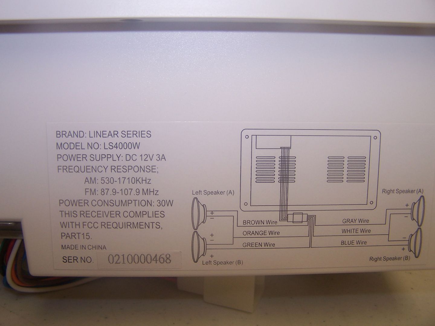 NEW LINEAR SERIES LS4000W RV CD PLAYER AM/FM RADIO STEREO WHITE eBay