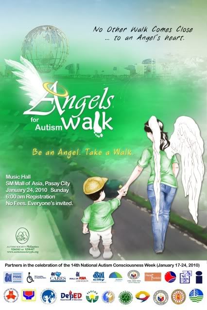 Angels Walk For Autism 2010 Poster
