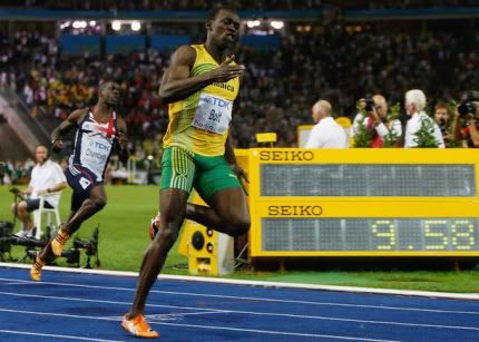 Usain Bolt bateu o recorde mundial