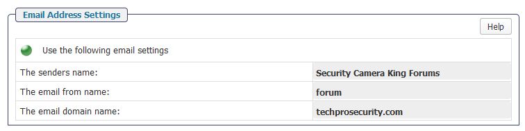 Simple:Press Email Settings