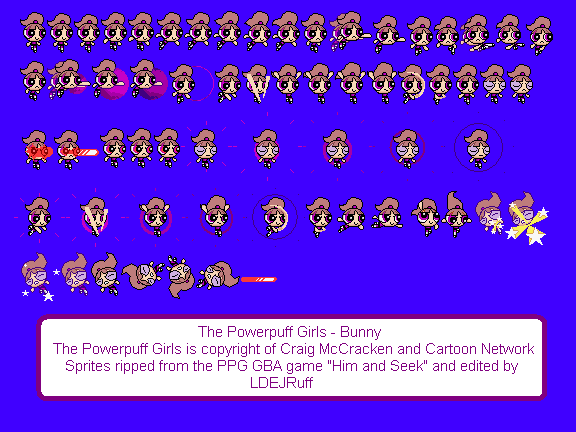 Sprite Sheet Of Bunny. Sprites Ripped And Edited By Yours Truly. Photo ...