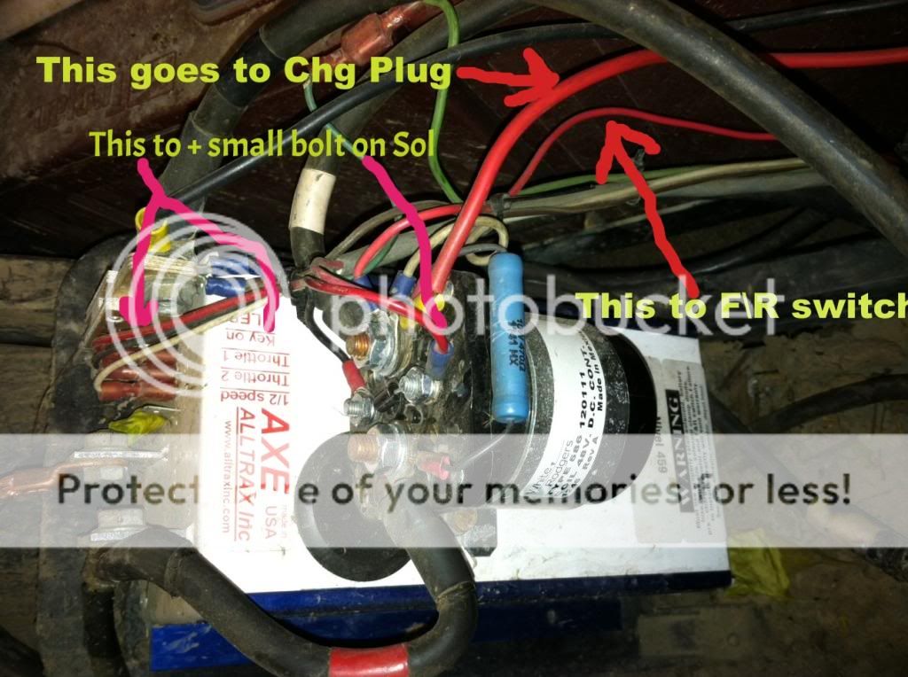 Question/Help with SD Solenoid/SD Reverse Contactor/New ... columbia electric golf cart diagram 