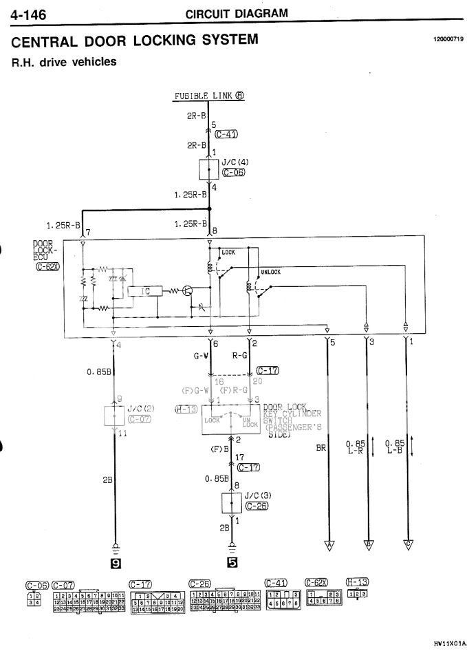 Delica Central Locking Wiring Diagram