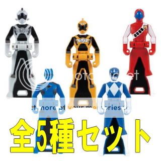 Kaizoku Sentai Goseiger Ranger Key 4 Candy Toy 5 figure  