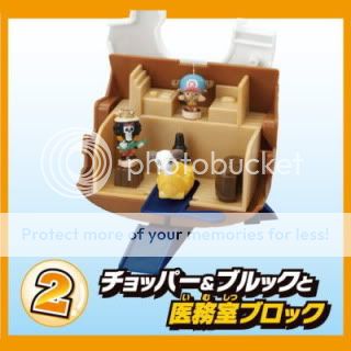 One Piece Fishman Island Sunny Thousand Ship Set of 5 + 9 Mini Candy 