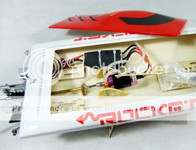 New Ready to Run Fiberglass Hull Electric Brushless Rocket RC Racing 